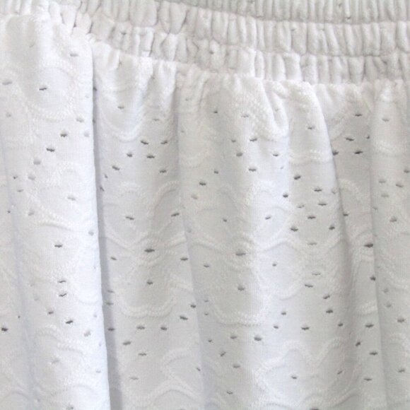 Michael Michael Kors White Eyelet Flower Off Shoulder Top Womens Size 3X New Tag - Picture 2 of 9